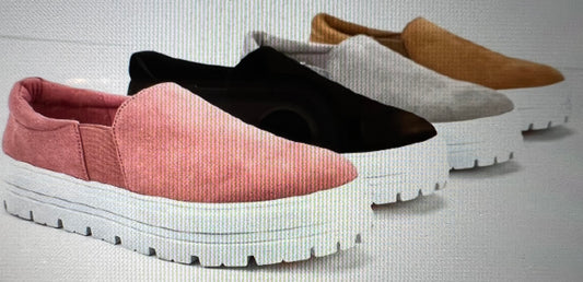 Slip-On Platform Sneakers Comfort Fit