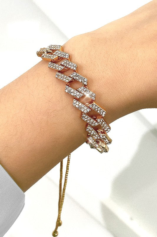 Beaded Stylish Chain Bracelet  Fashion jewelry  100% Alloy